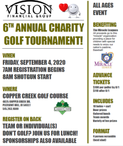 Vision Financial Group Golf Event Flyer 2020